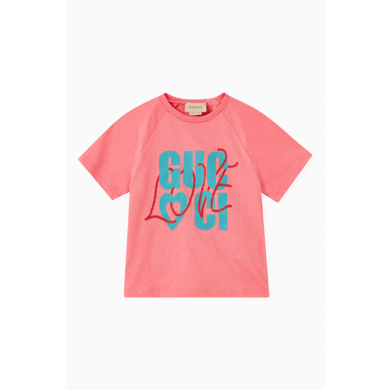 Gucci - Gucci Love Logo T-shirt in Cotton