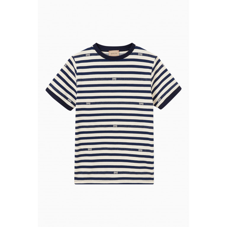Gucci - Striped T-Shirt in Cotton Jersey