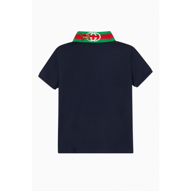 Gucci - Logo Polo T-shirt in Cotton