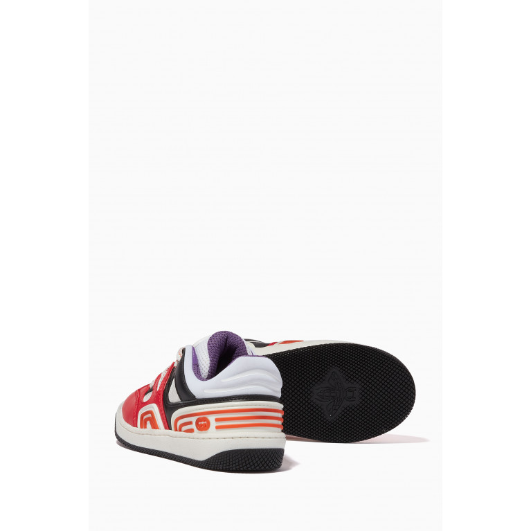 Gucci - Basket Sneakers in Demetra Leather
