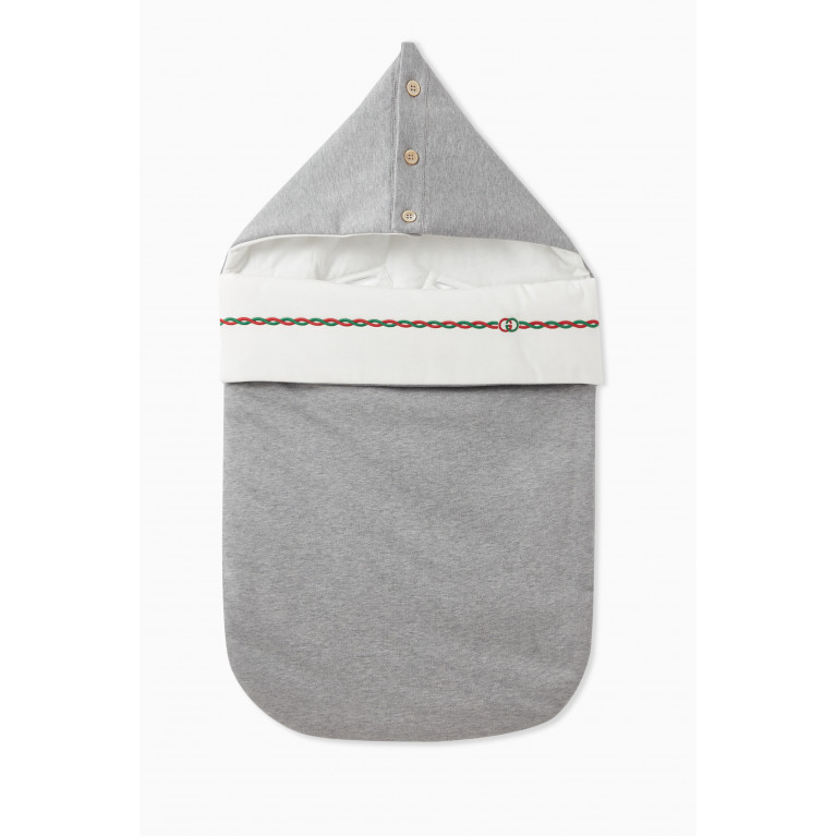 Gucci - Rope Logo Sleeping Bag in Heavy Cotton Jersey Grey