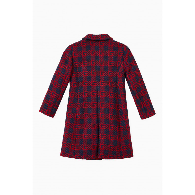 Gucci - Square G Coat in Check Wool