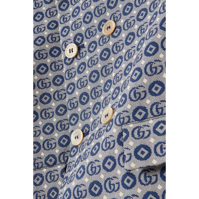 Gucci - Double G Geometric Coat in Cotton