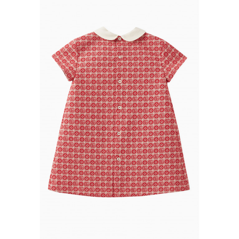 Gucci - Double G Dress in Cotton Red