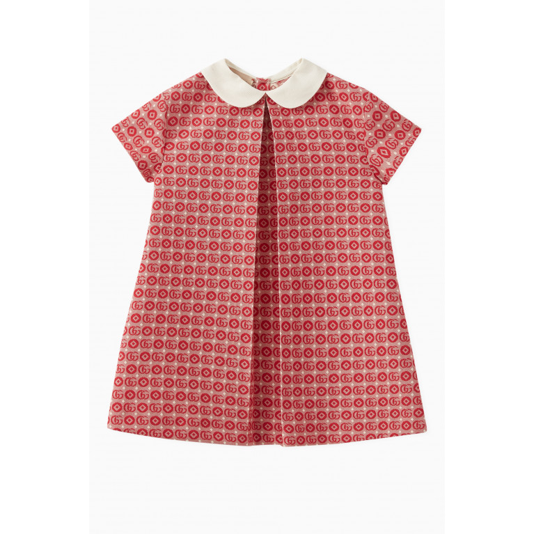 Gucci - Double G Dress in Cotton Red