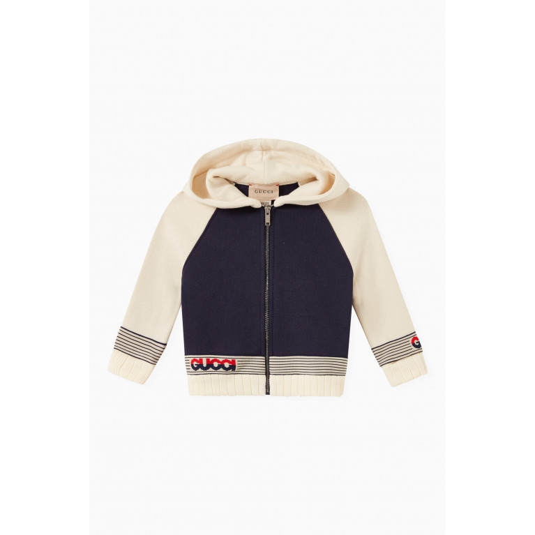 Gucci - Logo Detail Hoodie in Jersey