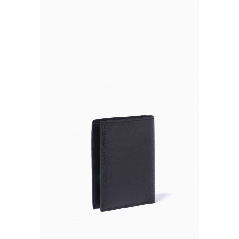 Balenciaga - Cash Vertical Bi-fold Wallet in Grained Calfskin