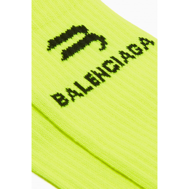 Balenciaga - Sporty B Tennis Socks in Cotton Blend