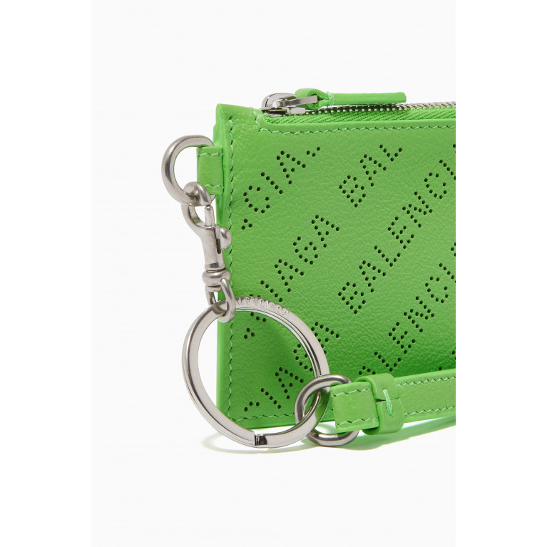 Balenciaga - Cash Card Case on Keychain in Smooth Calfskin