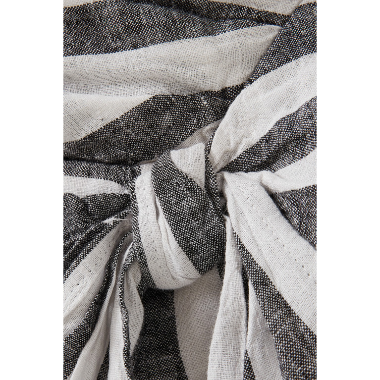 Habitual - Striped Wrap Top & Shorts Set