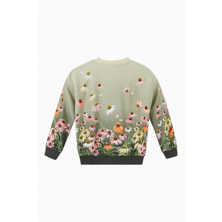 Molo - Mika Printed Sweatshirt in Organic Cotton Green