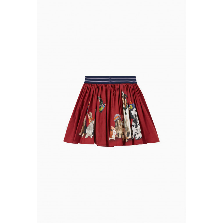 Molo - Brenda Skirt in Organic Cotton Red
