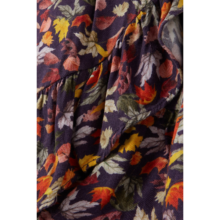 Molo - Leaf Print Skirt in Viscose