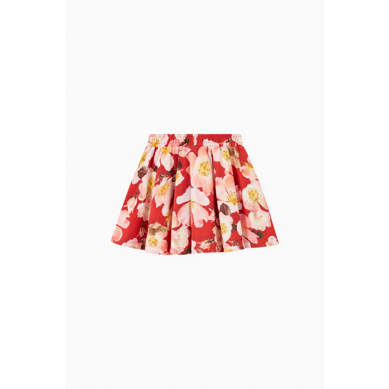 Molo - Floral Print Skirt in Organic Cotton