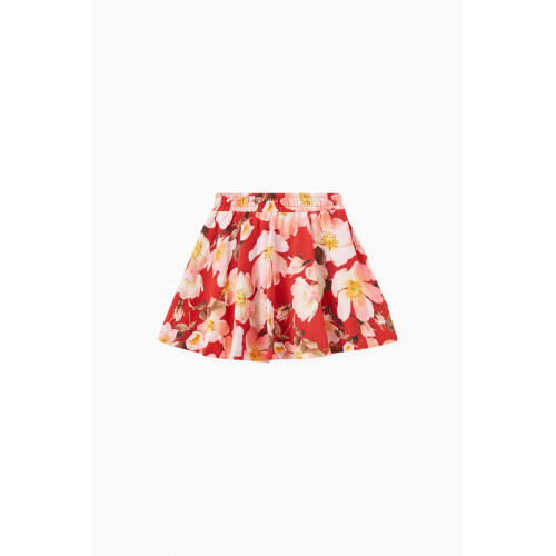 Molo - Floral Print Skirt in Organic Cotton