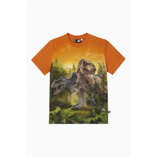 Molo - Jurassic World T-shirt in Organic Cotton Yellow