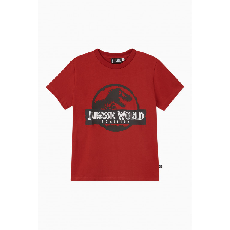 Molo - Jurassic World T-shirt in Organic Cotton Red