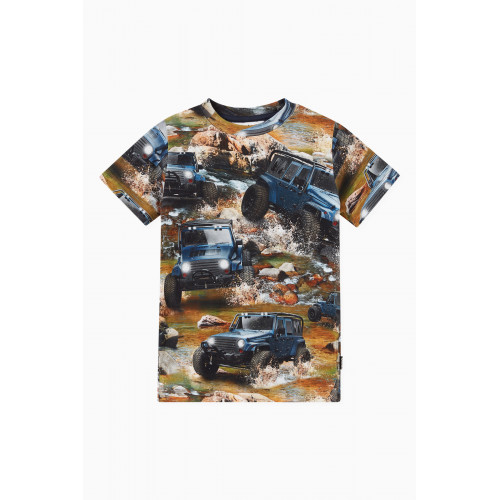 Molo - Jeeps Print T-shirt in Cotton Multicolour