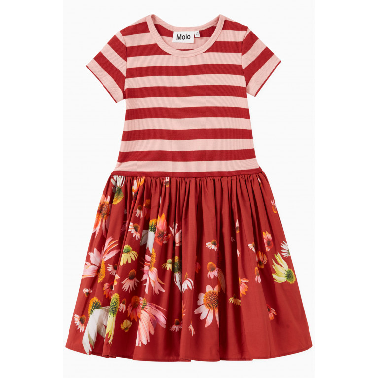 Molo - Cissa Dress in Organic Cotton Red