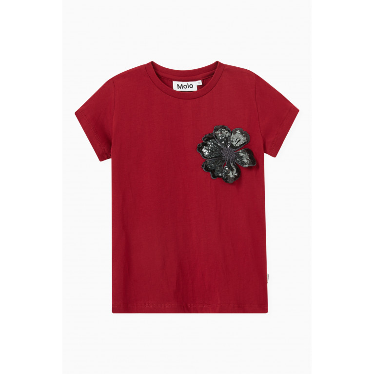 Molo - Ranva T-shirt in Organic Cotton Red
