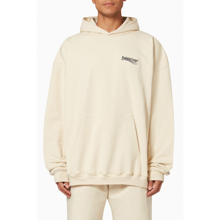 Balenciaga - Political Campaign Large Fit Hoodie in Fleece