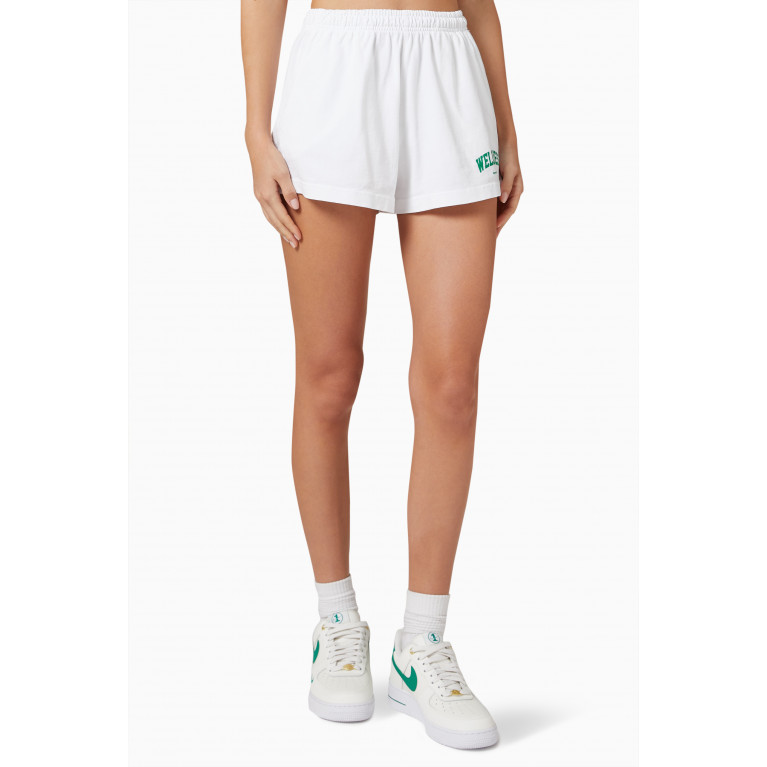 Sporty & Rich - Wellness Ivy Disco Shorts White
