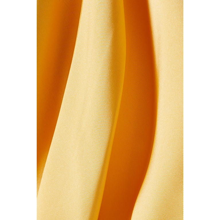 Elle Zeitoune - Wenona One-shoulder Gown in Satin Yellow