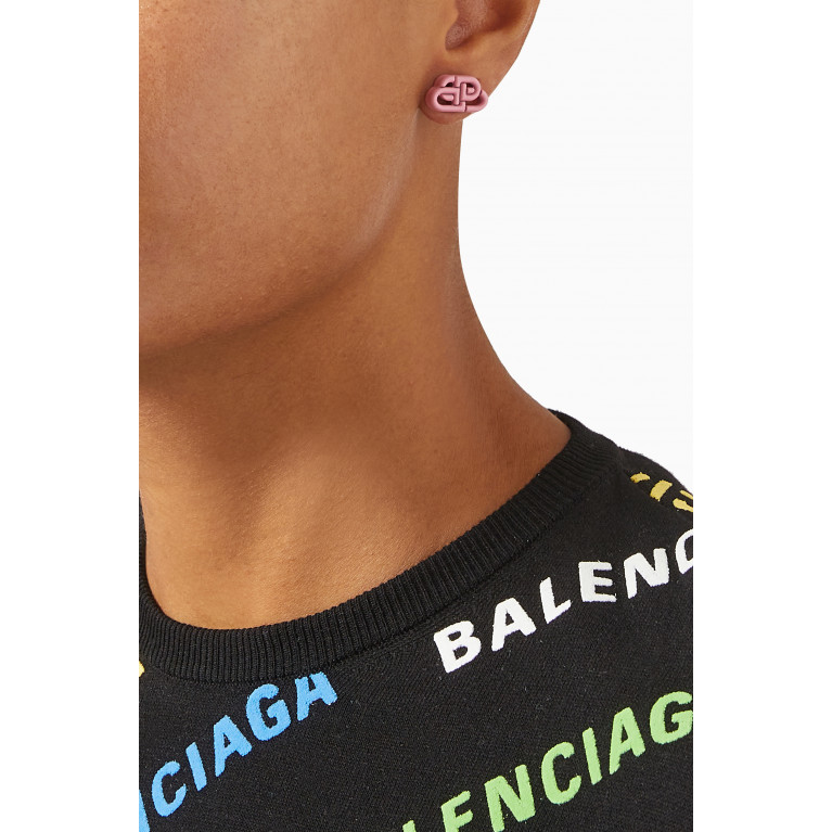 Balenciaga - BB Stud XS Earrings in Metal