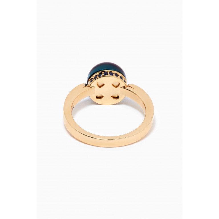 Damas - Dome Noble London Topaz & Sapphire Ring in 18kt Yellow Gold
