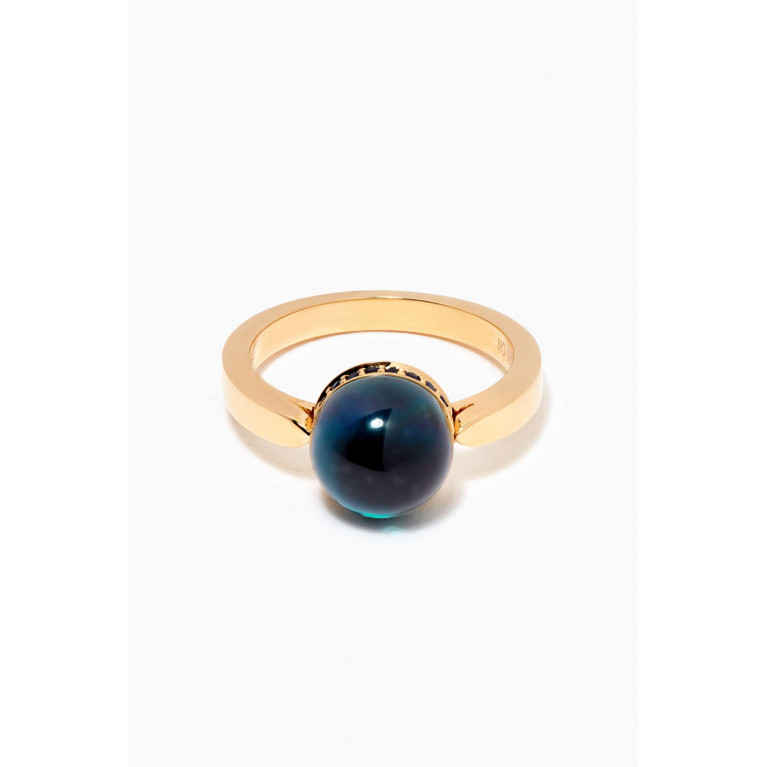 Damas - Dome Noble London Topaz & Sapphire Ring in 18kt Yellow Gold