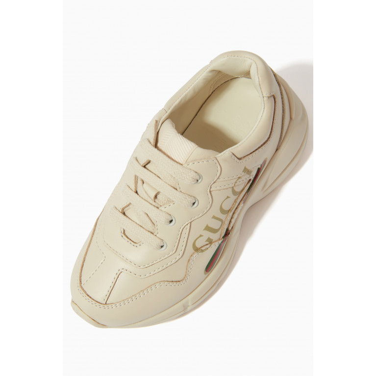 Gucci - Rhyton Sneakers in Leather
