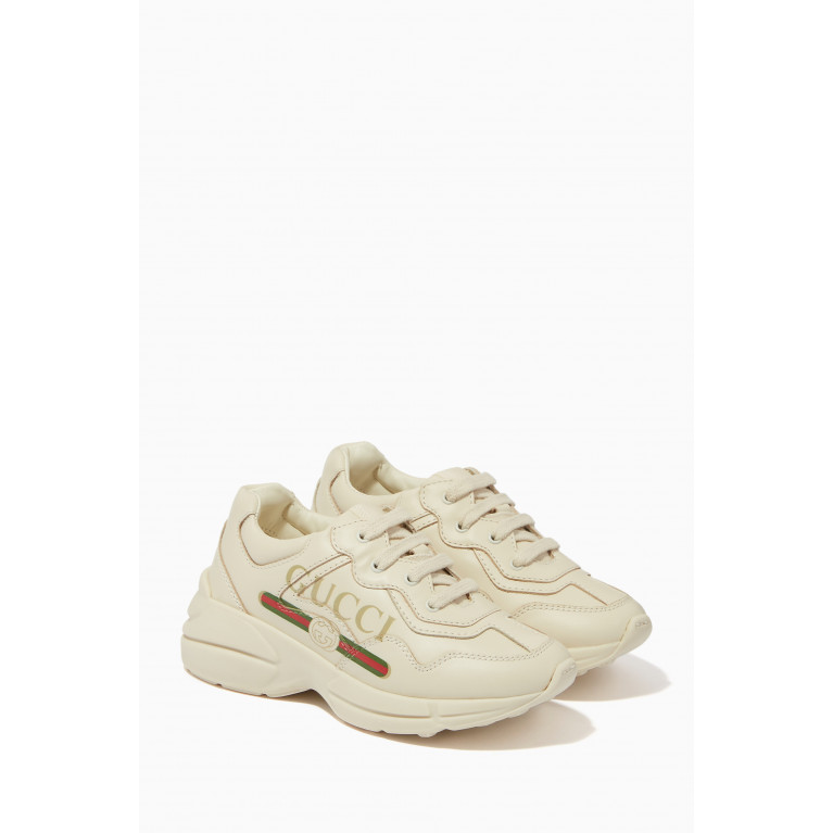 Gucci - Rhyton Sneakers in Leather