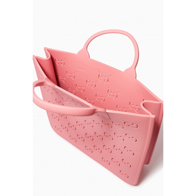 Gucci - GG Motif Tote in Rubber Pink