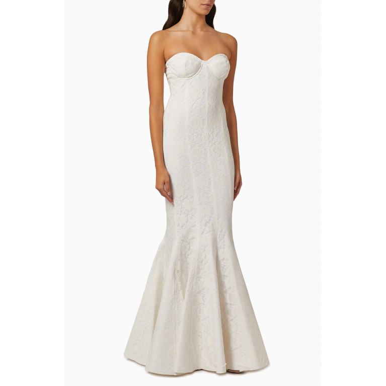 Norma Kamali - Corset Gown in Stretch Lace