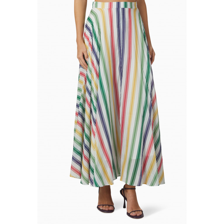 Cara Cara - Aquinnah Maxi Skirt in Cotton Multicolour