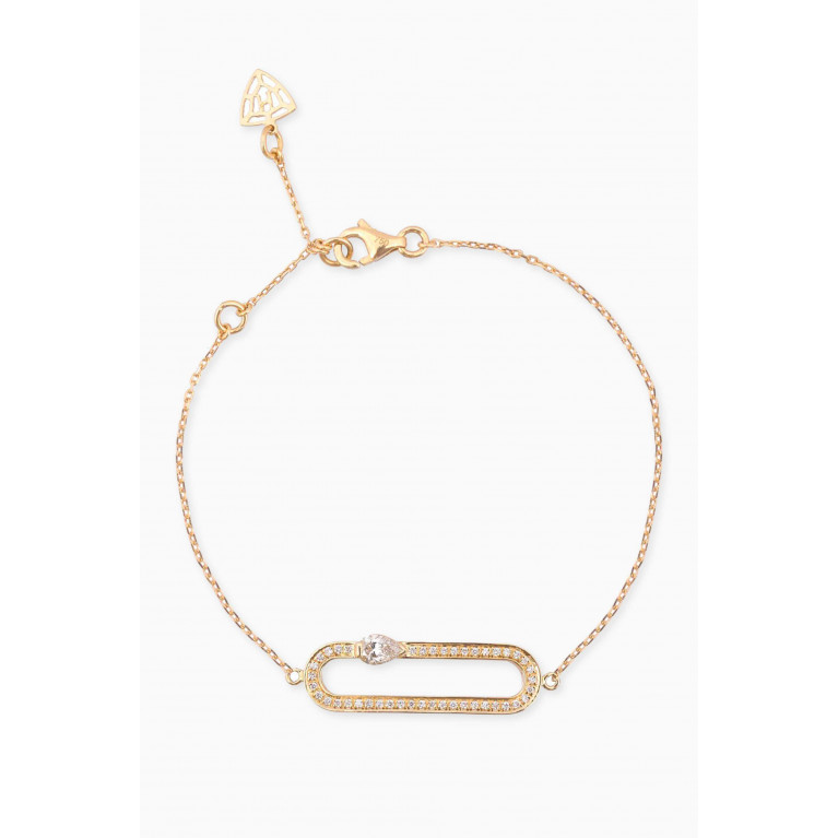 Maison H Jewels - Cambre Diamond Bracelet in 18kt Yellow Gold Yellow