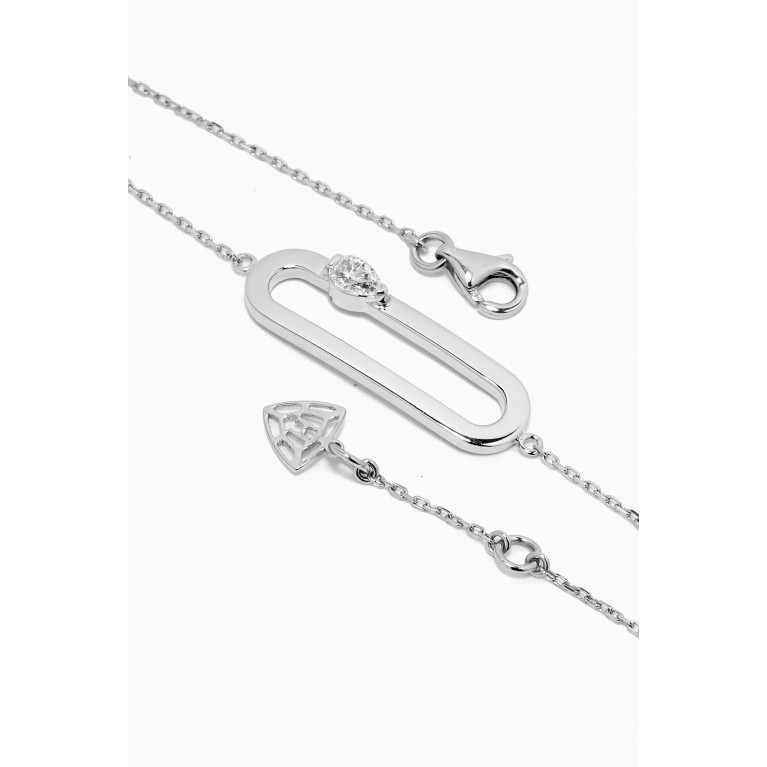 Maison H Jewels - Cambre Diamond Bracelet in 18kt White Gold Silver