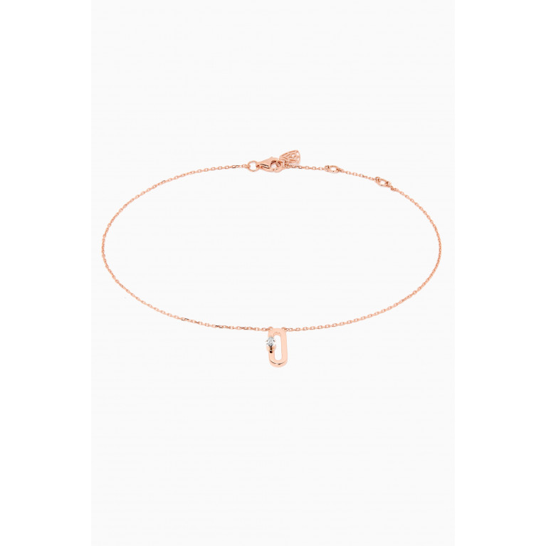 Maison H Jewels - Cambre Diamond Anklet in 18kt Rose Gold Rose Gold