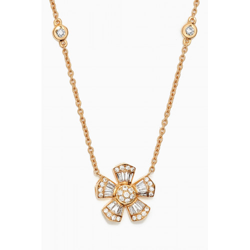 Maison H Jewels - Fleur Mini Diamond Necklace in 18kt Yellow Gold Yellow