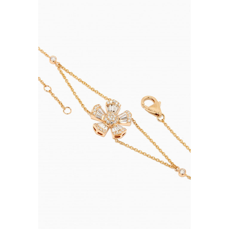 Maison H Jewels - Fleur Mini Diamond Chain Bracelet in 18kt Yellow Gold Yellow