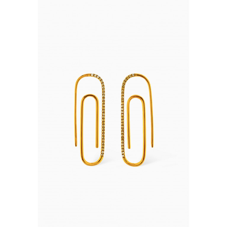 Maison H Jewels - Le Clip Diamond Earrings in 18kt Yellow Gold Yellow