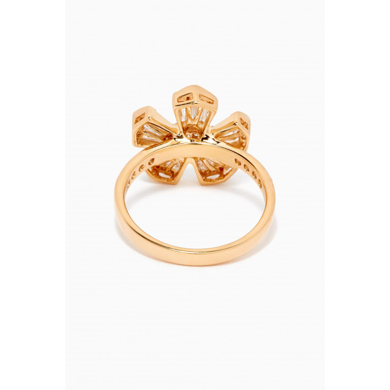 Maison H Jewels - Fleur Large Diamond Ring in 18kt Yellow Gold