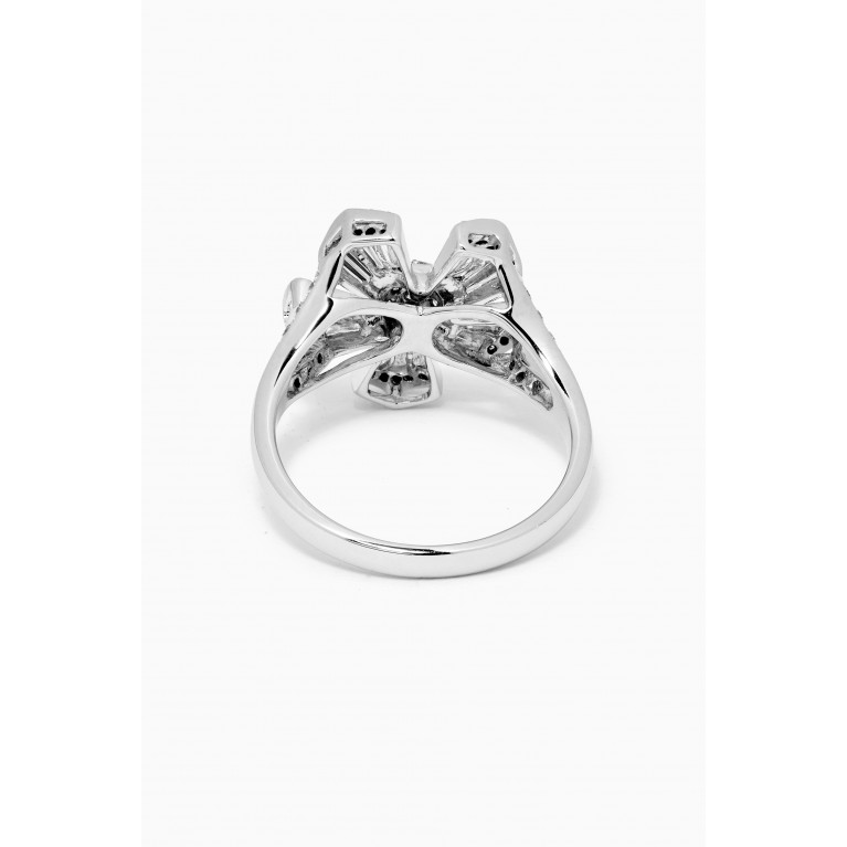 Maison H Jewels - Fleur Large Diamond Ring in 18kt White Gold