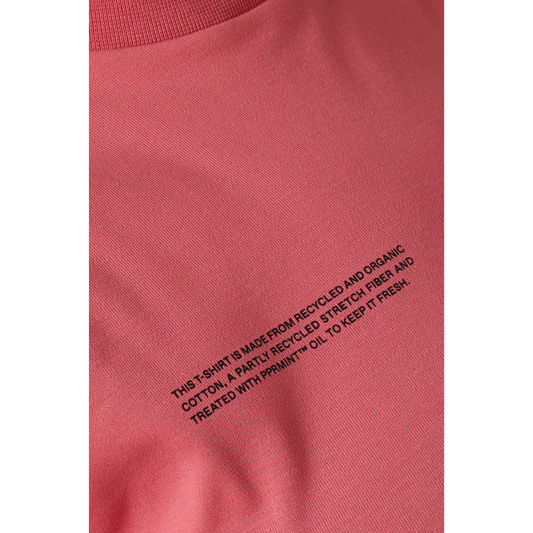 Pangaia - Recycled Cotton Fitted Crop T-shirt LOTUS PINK