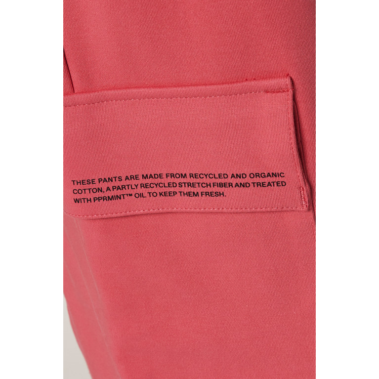 Pangaia - Recycled Cotton Jersey Cargo Pants LOTUS PINK