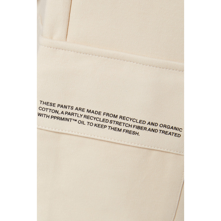 Pangaia - Recycled Cotton Jersey Cargo Pants SAND