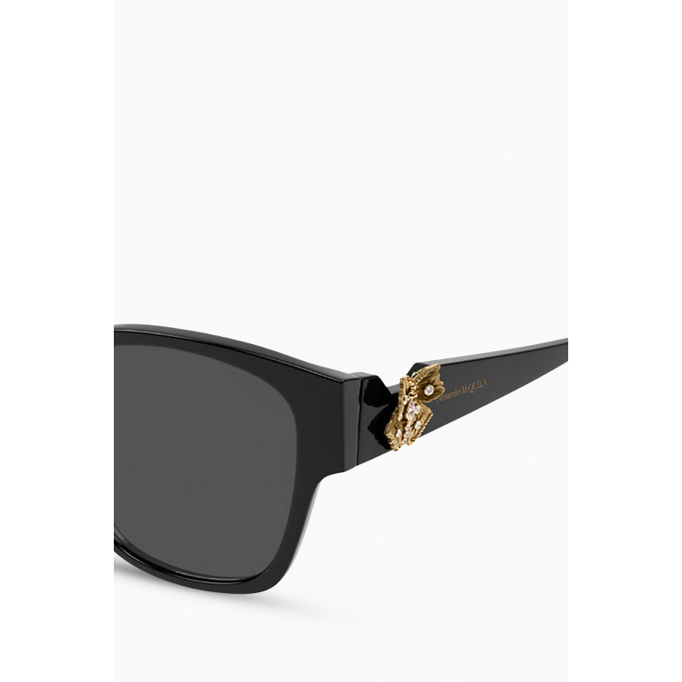 Alexander McQueen - Butterfly Jewelled Sunglasses in Acetate
