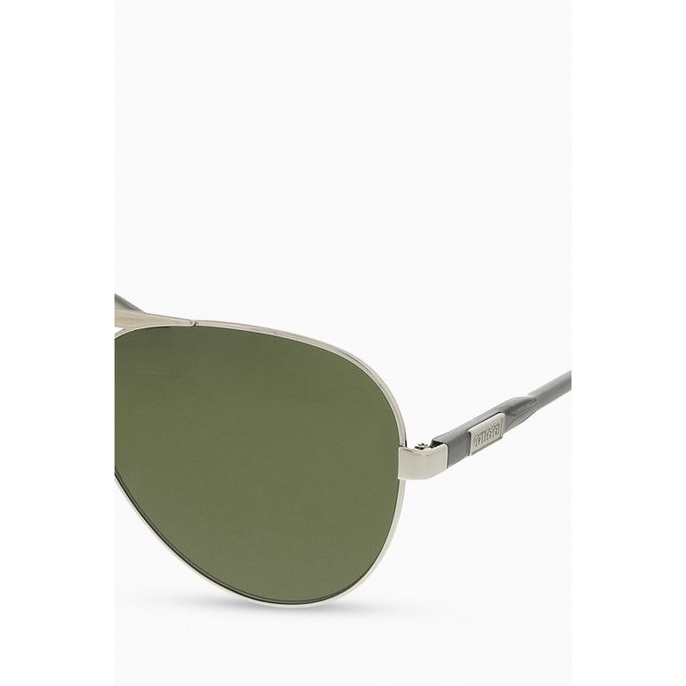 Gucci - Aviator Sunglasses in Metal