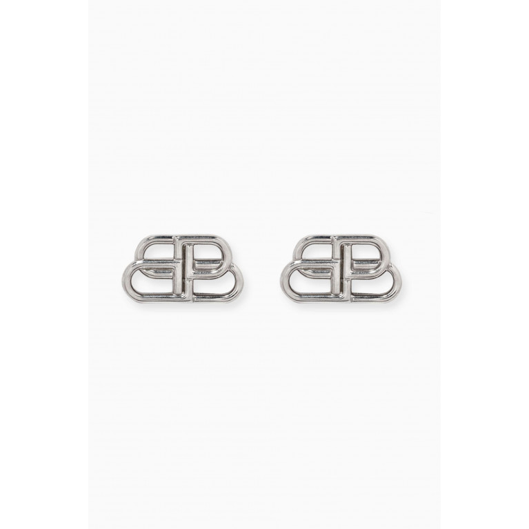 Balenciaga - BB Small Stud Earrings in Brass