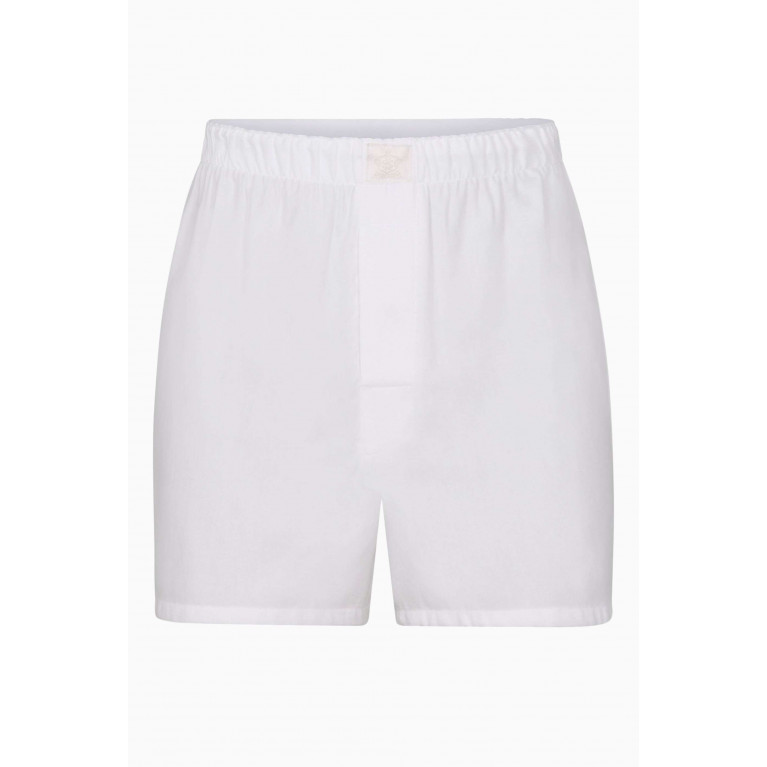 SKIMS - Hotel Boxers in Cotton Blend MARBLE